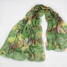 Elegante e elegante lenço de mulher Shawl Autumn Green